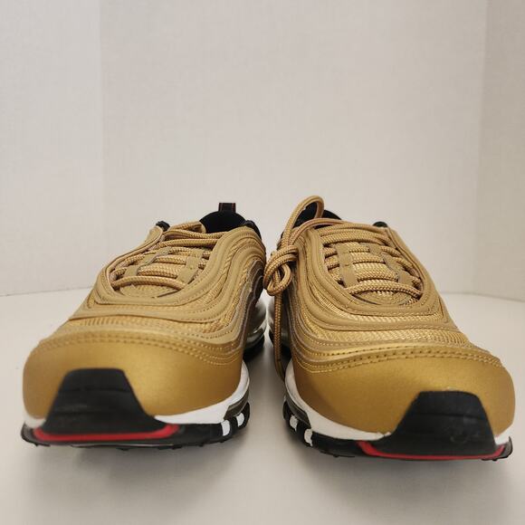 Women's Nike air max 97 OG size 9.5 Metallic gold/varsity red DQ91310700 - Picture 3 of 11